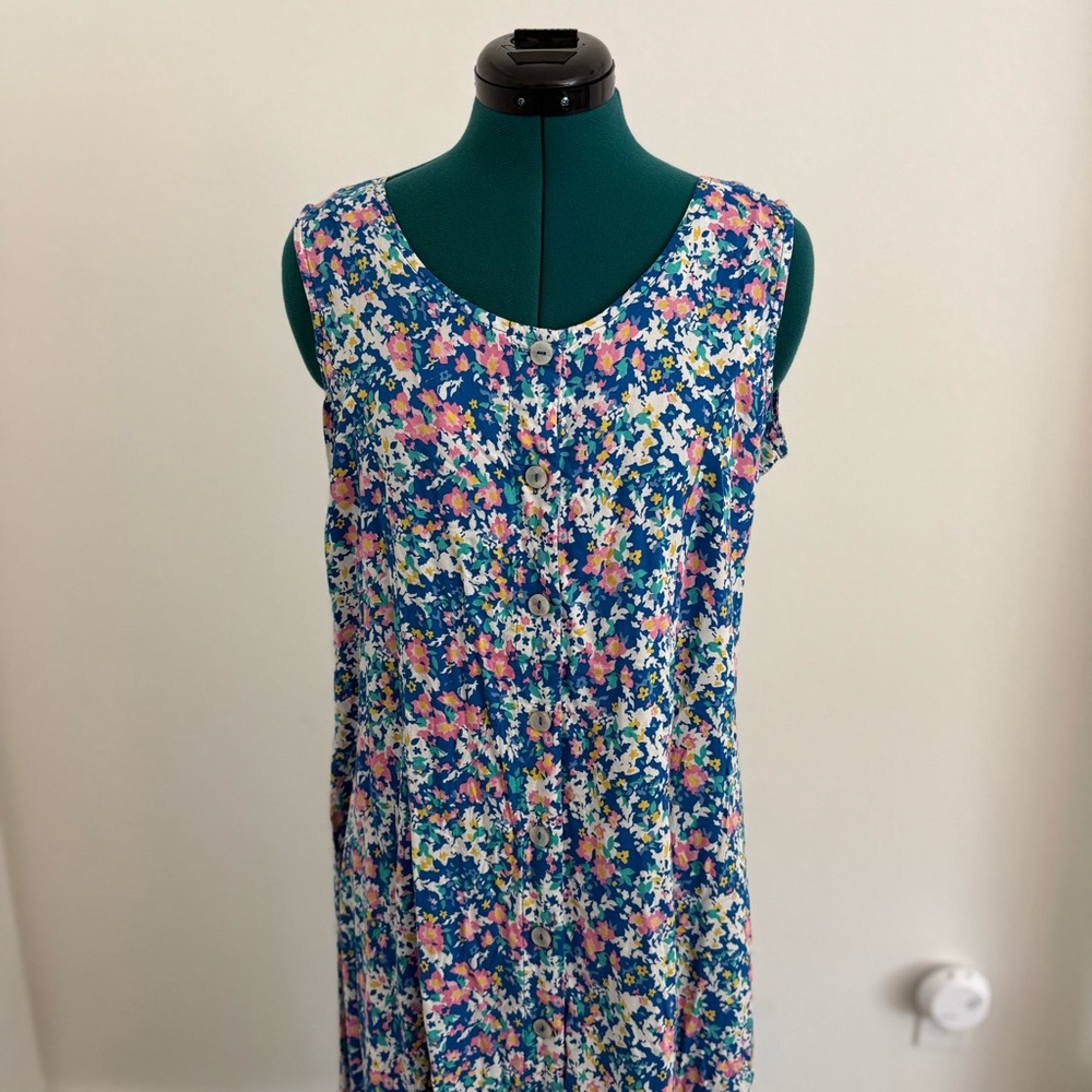 Vibrant Floral Midi Dress - Picture 2 of 5